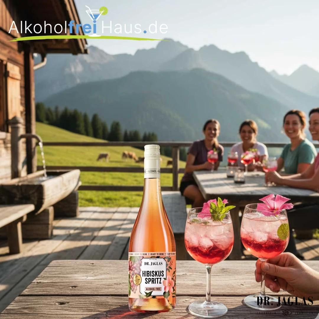 Dr. Jaglas Hibiskus Spritz alkoholfreier Cocktail