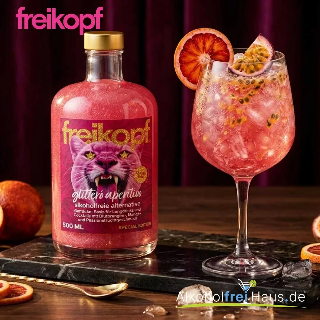FREIKOPF glitteró aperitivo - als alkoholfreier Cocktail