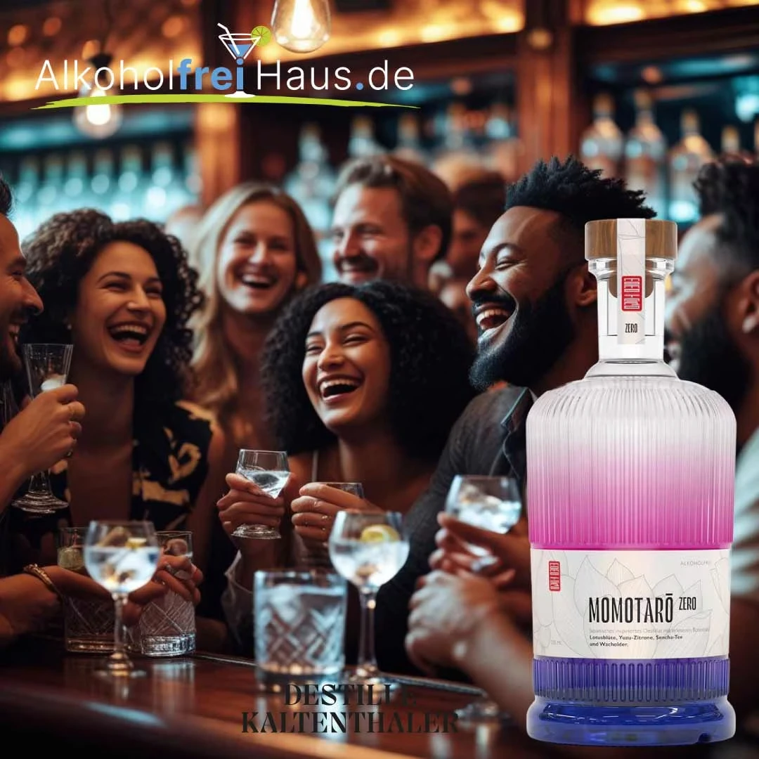 Momotaro Zero -alkoholfreier Drink mit Tonic