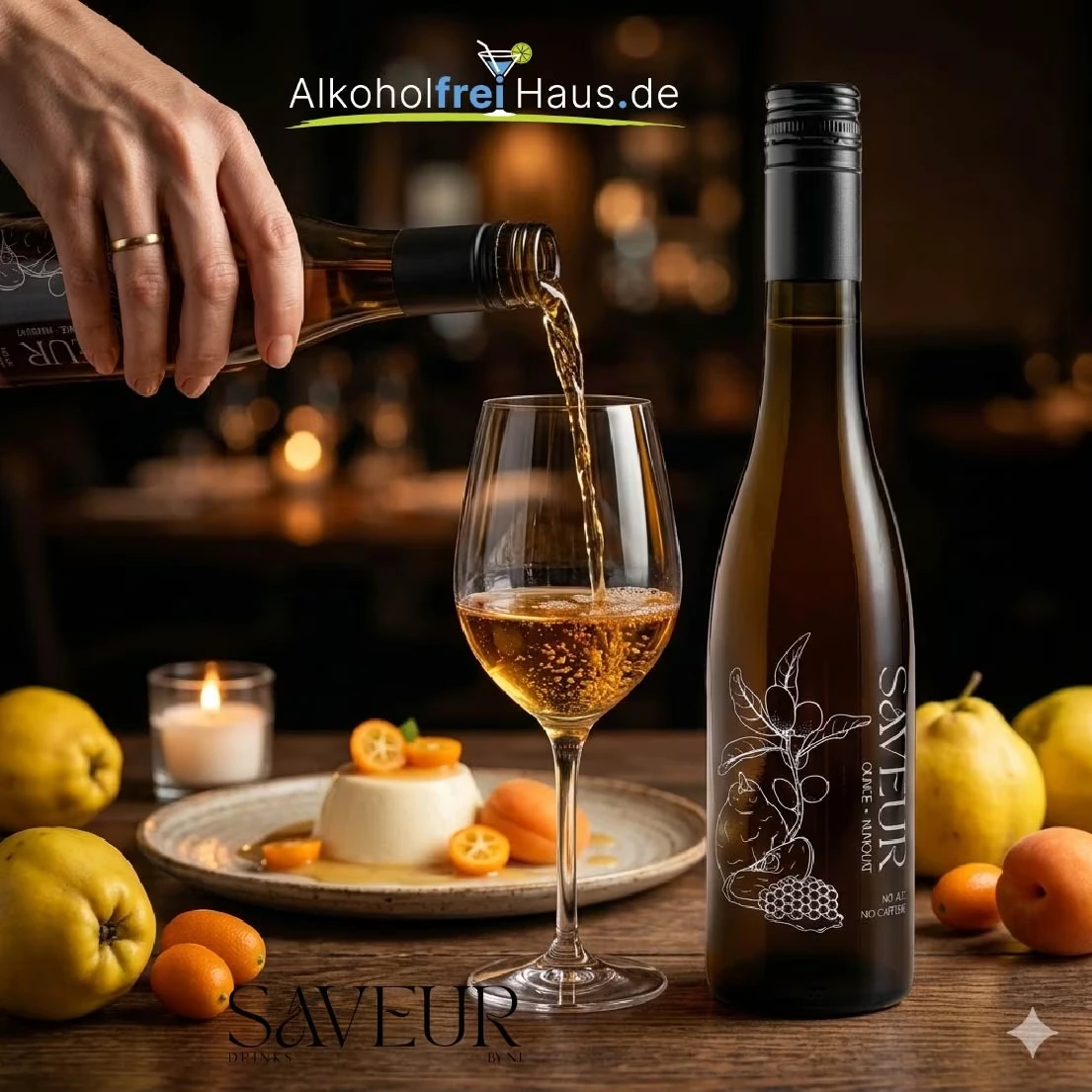 Saveur Quince-Kumqua alkoholfrei