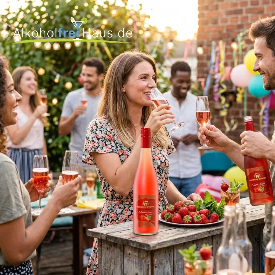 Erdbeer-Secco fertig zum trinken
